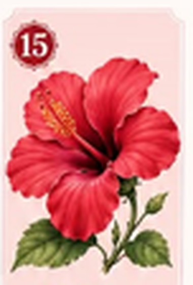 A red hibiscus flower