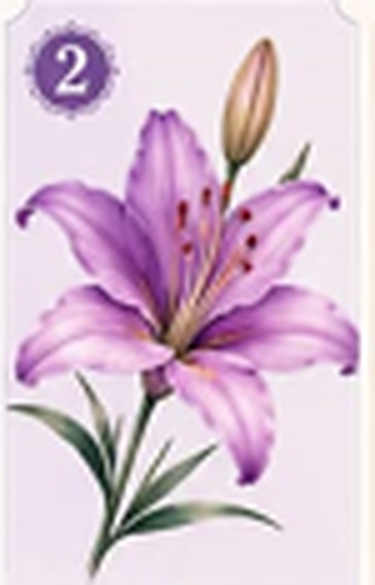 A purple lily in full bloom